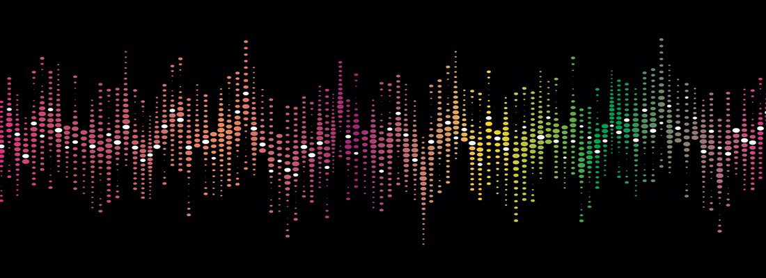 A colourful voice soundprint